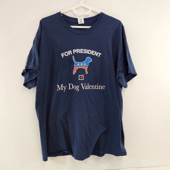 Gildan Other - For President My Dog Valentine Novelty Campaign T-Shirt Gildan Cotton Mens XL